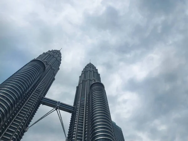Kuala Lumpur Malaysia August 2023 Petronas Towersor Menara Berkembar Petronasal - Stock-foto