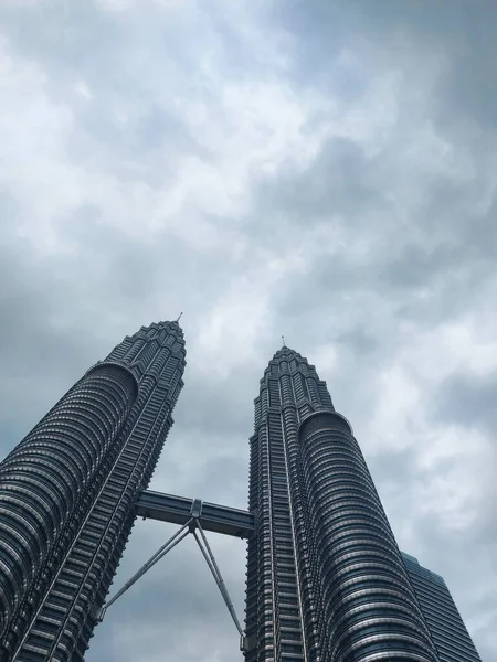 Куала Лумпур Лумпур Малайзія Серпня 2023 Вежі Петронас Менара Берккунас — стокове фото