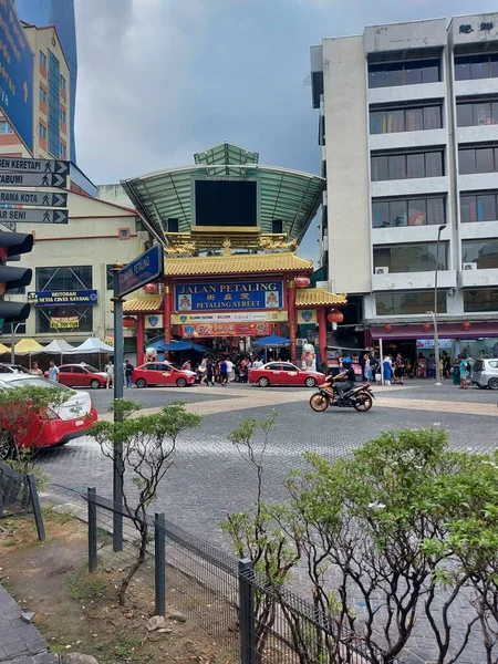Kuala Lumpur Malezja Sierpień 2023 Jalan Petaling Lub Petaling Street — Zdjęcie stockowe