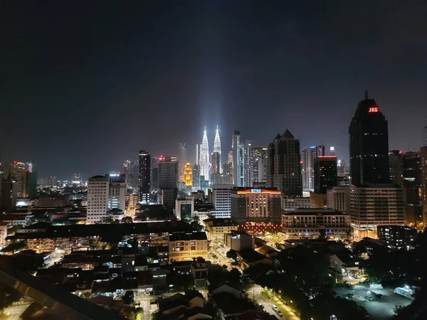 Kuala Lumpur Malaysia August 2023 Stadtbeleuchtung Von Kuala Lumpur Malaysia — Stockfoto