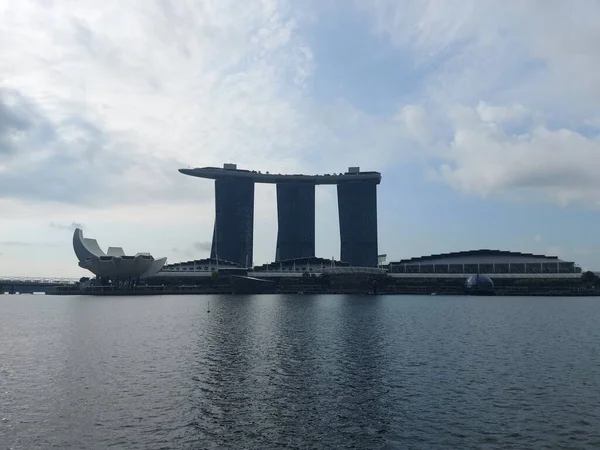 Singapore Singapore Augustus 2023 Uitzicht Jachthaven Baai Singapore — Stockfoto