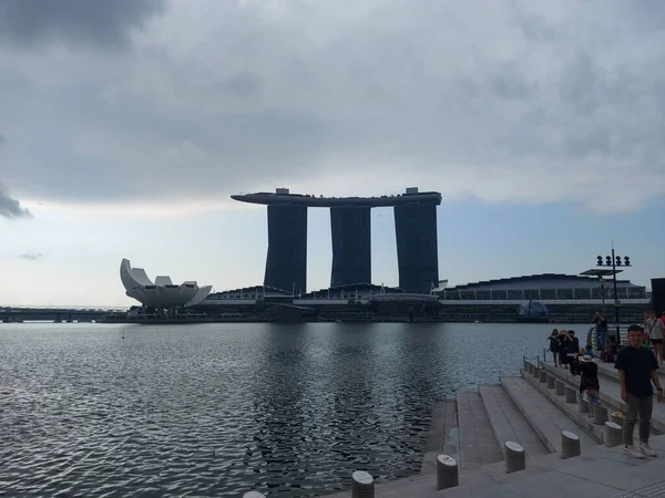 Singapore Singapore Augustus 2023 Uitzicht Jachthaven Baai Singapore — Stockfoto