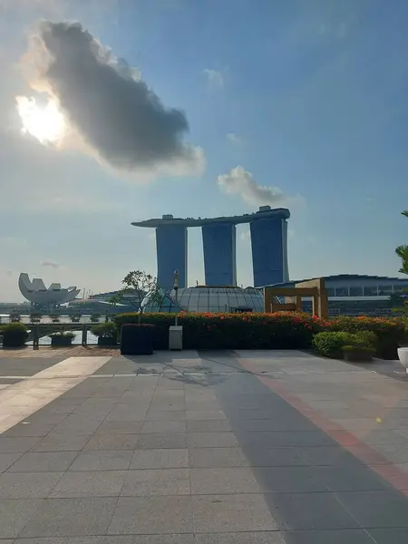 Σιγκαπούρη Αυγούστου 2023 Θέα Στην Πόλη Του Κόλπου Της Μαρίνας — Φωτογραφία Αρχείου