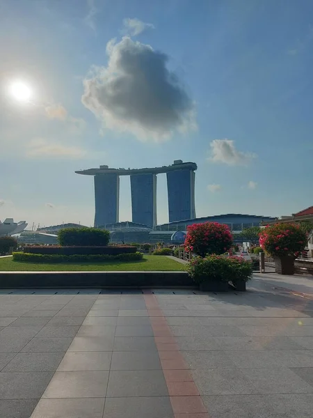 新加坡 2023年8月10日 新加坡海港的城市景观 — 图库照片