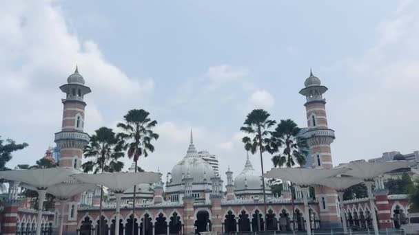 Kuala Lumpur Malezya Ağustos 2023 Jamek Camisi Veya Sultan Abdul — Stok video