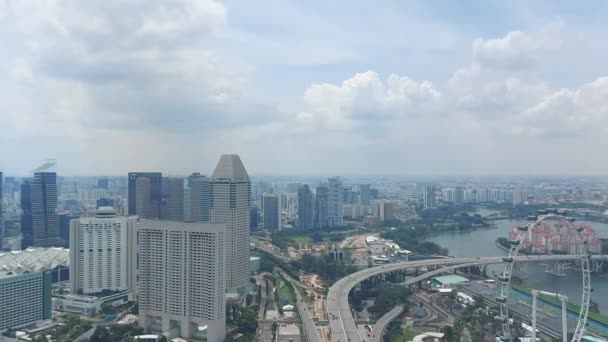 シンガポール シンガポール 2023 マリーナベイサンズ マリーナ ベイイン シンガポール アランマルコフ市に面した統合リゾート — ストック動画