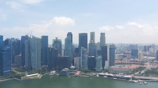 Singapore Augustus 2023 Marina Bay Sands Het Een Geïntegreerd Resort — Stockvideo