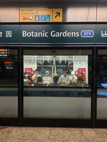 Botaniska Trädgården Singapore Augusti 2023 Botaniska Trädgårdar Mrt Station Beläget — Stockfoto