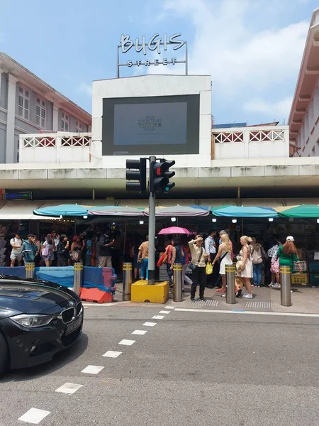 Bugis Singapore August 2023 Pasar Jalan Bugis Tempat Tersebut Dikenal — Stok Foto
