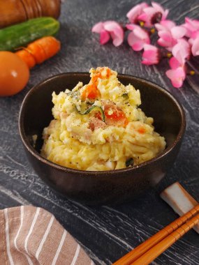 Japon patates salatası. Japonya 'da 