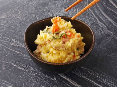 Japon patates salatası. Japonya 'da 