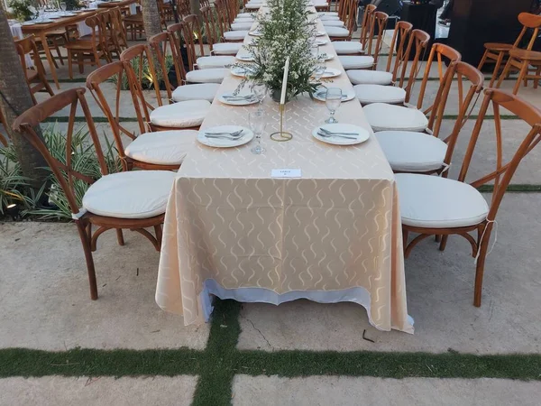 Salatiga Indonesia September 2023 Beautiful Wedding Venue Garden Party Aesthetic — Stock Photo, Image