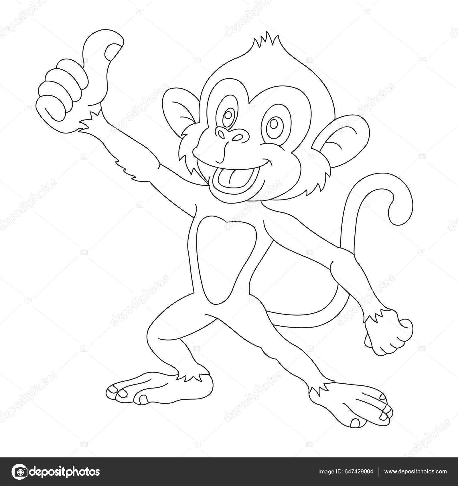 COMO DESENHAR UM MACACO - HOW TO DRAW A MONKEY 