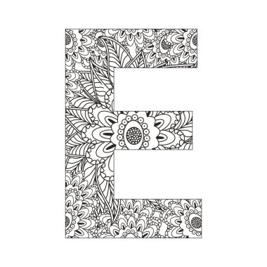 Eğlenceli ve eğitici bir alfabe boyama sayfası. Çocuklar için çocuk boyama ve aktivite kitapları