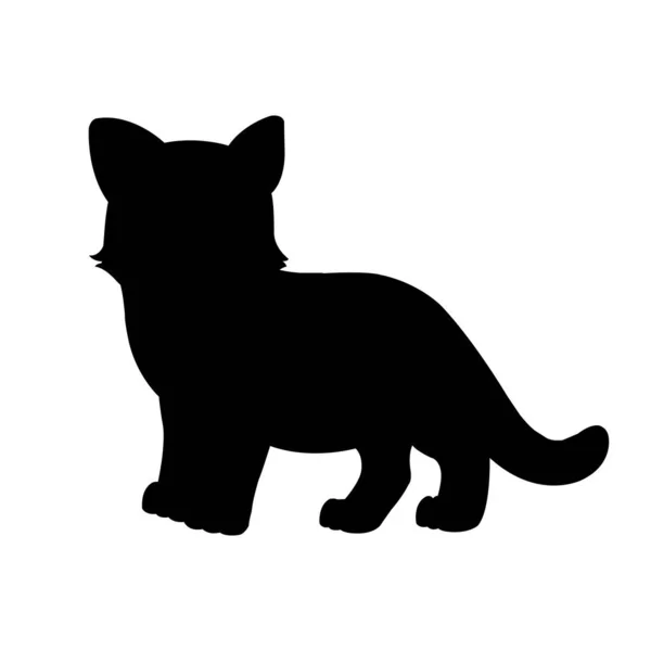 子供のためのクリスマス猫シルエット動物着色本 Zentangle猫ベクトル — ストックベクタ