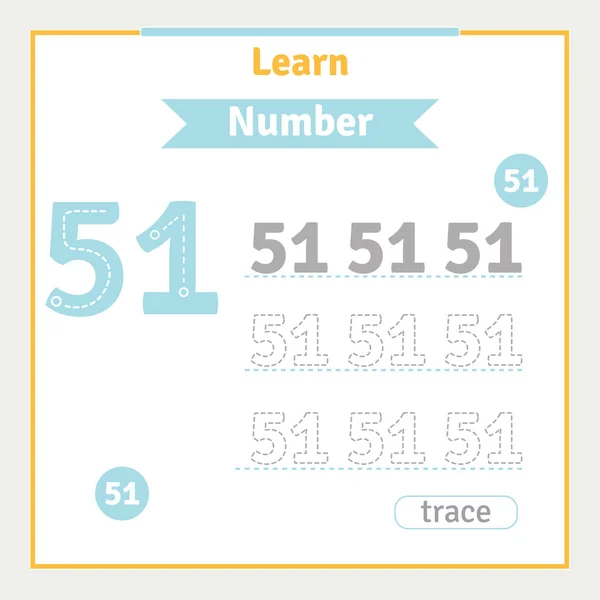 Sayı takip eden vektör anaokulu illüstrasyon numarası öğrenen çocuklar için okul çalışma kağıdına geri dön