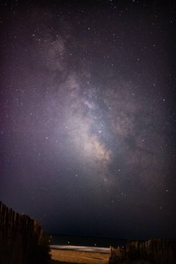 Gecenin karanlığında samanyolu