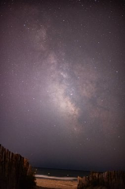 Samanyolu 'ndaki yıldızlı güzel gökyüzü