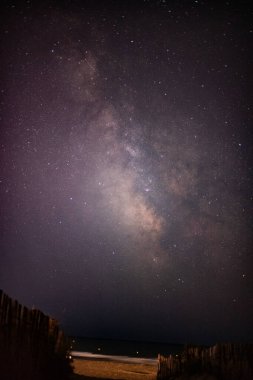 Kara gökyüzünde Samanyolu Galaksisi