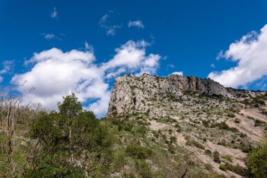 İsrail 'in kuzeyindeki dağların manzarası