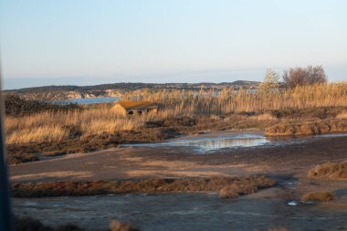 Deniz kıyısının güzel manzarası