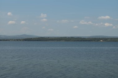 Denizden güzel bir güne manzara.
