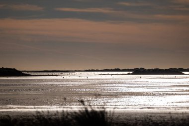 Sahilde gün batımı