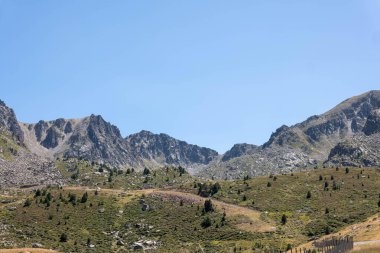 Dağ zirvesi, pirin dağı, bulgarya manzarası