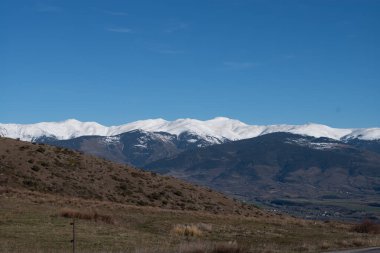 İsrail 'in kuzeyindeki dağların manzarası.