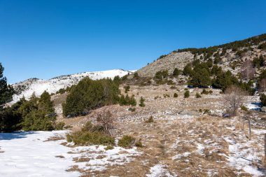 Vitosha Dağı Kış manzarası, Bulgaristan