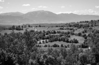 Güzel dağ manzarası. doğa arkaplanı
