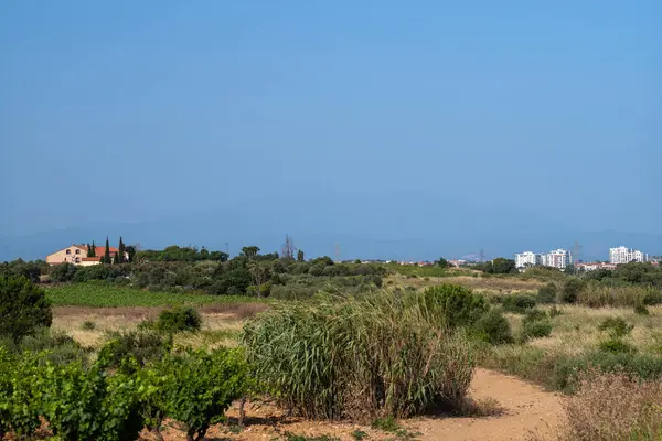 Akdeniz 'deki Alanya köyü manzarası.