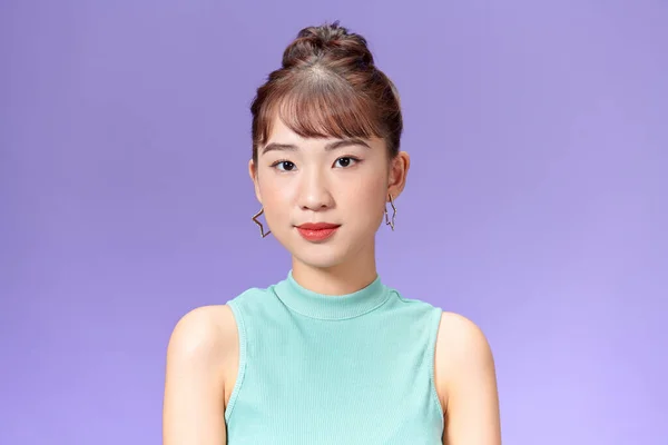Aziatische Vrouw Met Een Mooi Gezicht — Stockfoto
