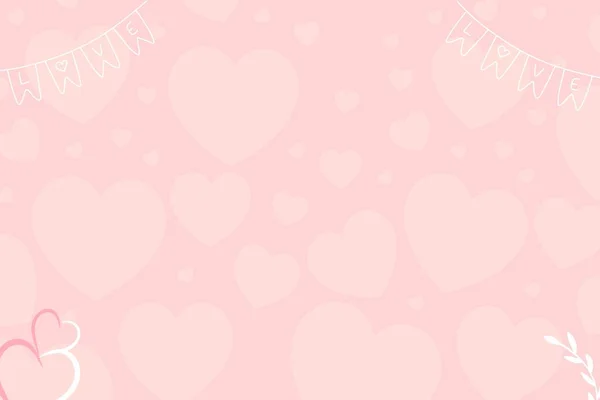 Achtergronden Mooie Roze Kleur Liefde Achtergrond Wedding Style Wallpaper — Stockfoto