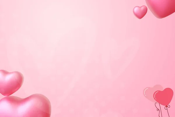 Hintergründe Herzform Abstrakt Rosa Hintergrund Hochzeit Tapete — Stockfoto