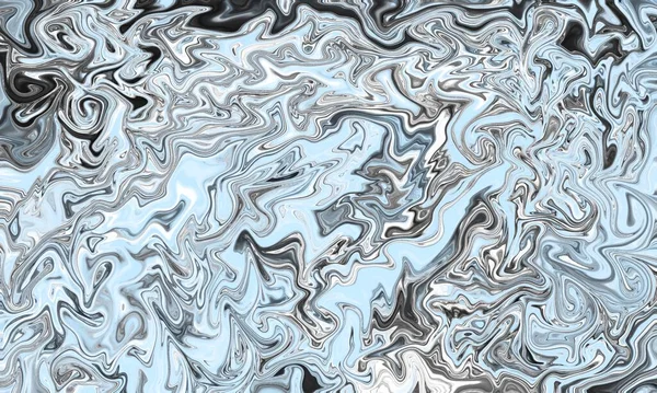 Black White Color Wavy Liquified Background Water Texture — Stock Photo, Image