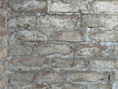 Eski Beyaz Yıkanmış Tuğla Duvar dokusu