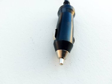 Puro Çakmağı - Araba Sigara Fişi Beyaz arka planda izole edildi. jpg