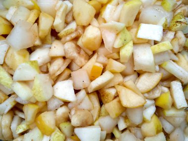 Fruit Chaat 'ın yakın görüntüsü - Karışık Meyve Turşusu - Meyve Gevreği