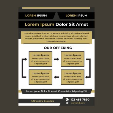 Şirket ve Profesyonel Biçim Flyer Tasarımı - Comapny Broşür Düzeni