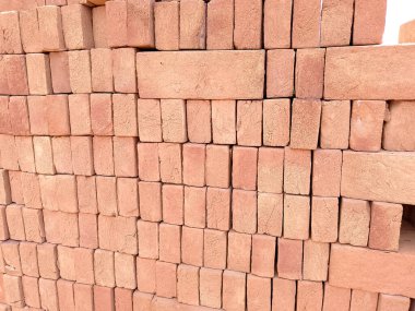 Yanmış Clay Bricks duvar arkaplanı