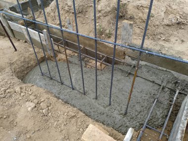 Bağlantı kirişi ve merdiven kirişi beton işi
