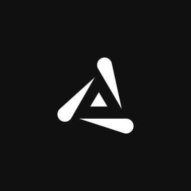 Üçgen dizaynlı Harfler - Üçgen A Tasarım Simgesi