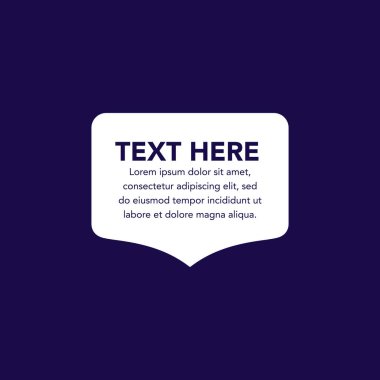 Metin Konuşma Kutusu Tasarımı - Kabarcık Konuşması