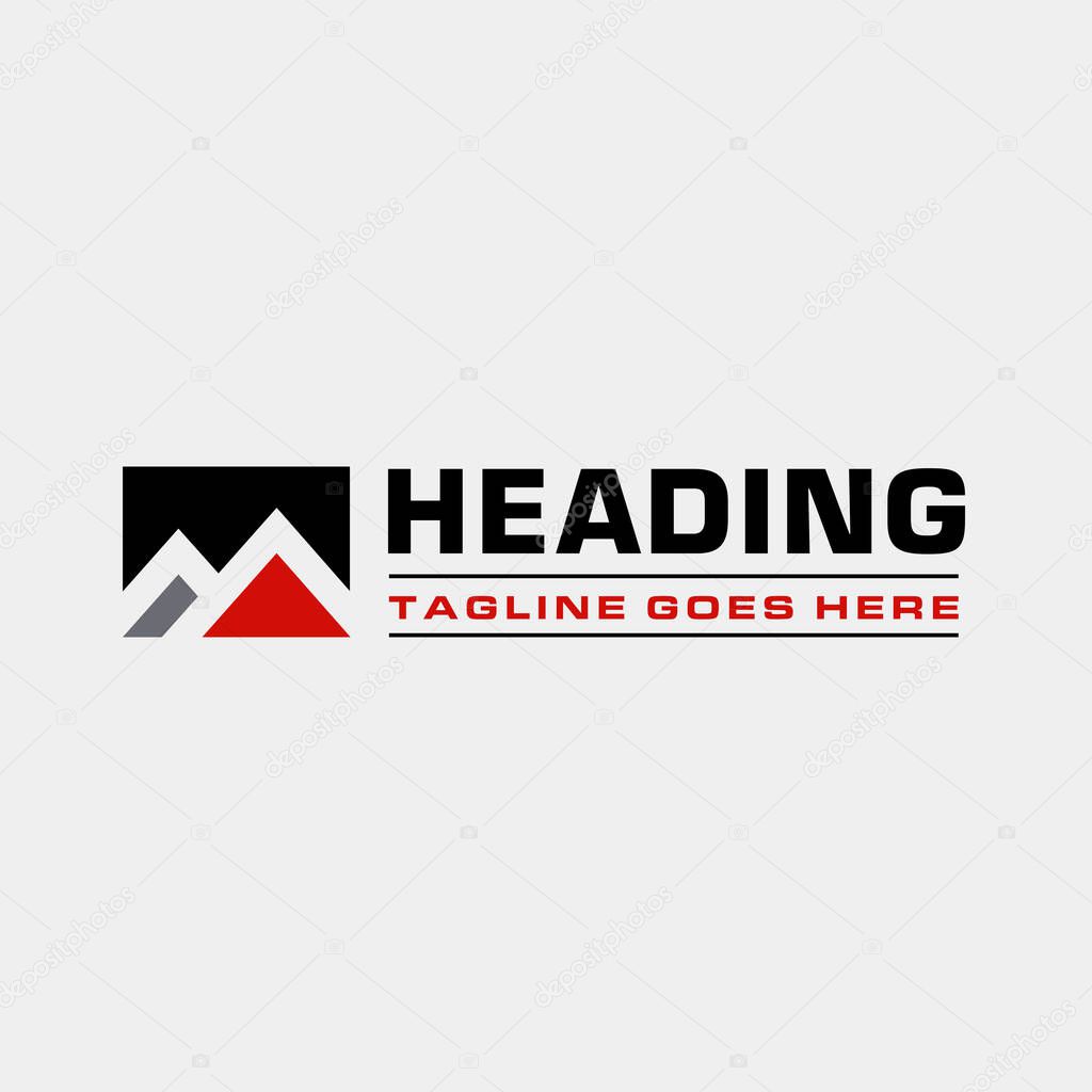 Mountain and Hill Logo - Real Estate Logo
