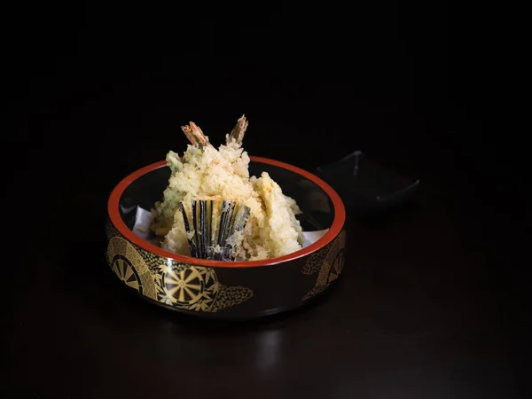 Japans Eten Sushi Bento Tempura Sake — Stockfoto