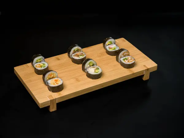 日本の寿司食品麺弁当酒 — ストック写真