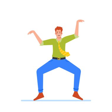 Kukla Ofisi çalışanı erkek karakter, manipüle edilmiş adam hareketli uzuvları ve yüz özellikleri olan, iş kıyafetleri giymiş bir bebek gibi görünüyor. Çizgi film İnsanları Vektör İllüstrasyonu