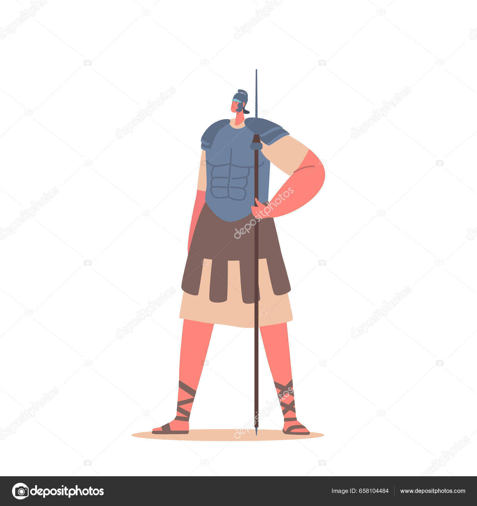 具有纪律和可塑性的罗马士兵角色装备了盔甲头盔和矛头在战斗和战术训练中他们形成了强大罗马帝国的脊梁图库矢量图©vectorlab 658104484, image size:1600x1700