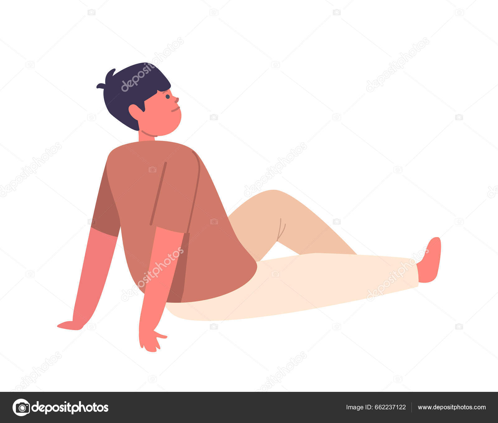 Idoso Homem Sentado No Chão Em Yoga Asana. Velho Vestindo